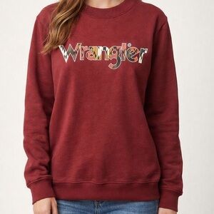 NWOT Wrangler Burgundy Graphic Sweatshirt